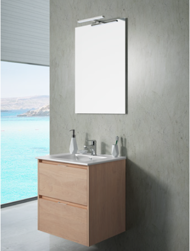 Vonios baldų komplektas TEKA INCA COMBO 2D 600, ąžuolas