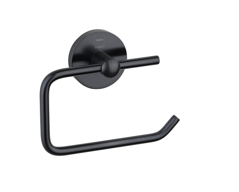 Tualetinio popieriaus laikiklis be dangtelio, juodos spalvos