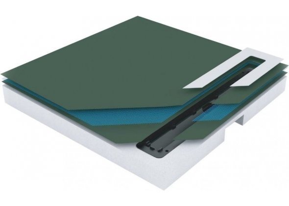 Dušo kabinos padas su integruotu dušo lataku PEŠTAN CONFLUO BOARD FRAMELESS UNI 900