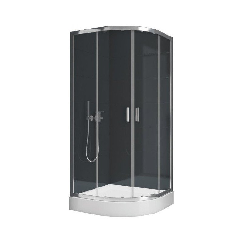 Dušo kabina SUVIA R55 80x80x185+PADĖKLAS 16cm+SIFONAS