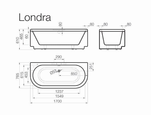 VISPOOL LONDRA U formos fasadinis skydas