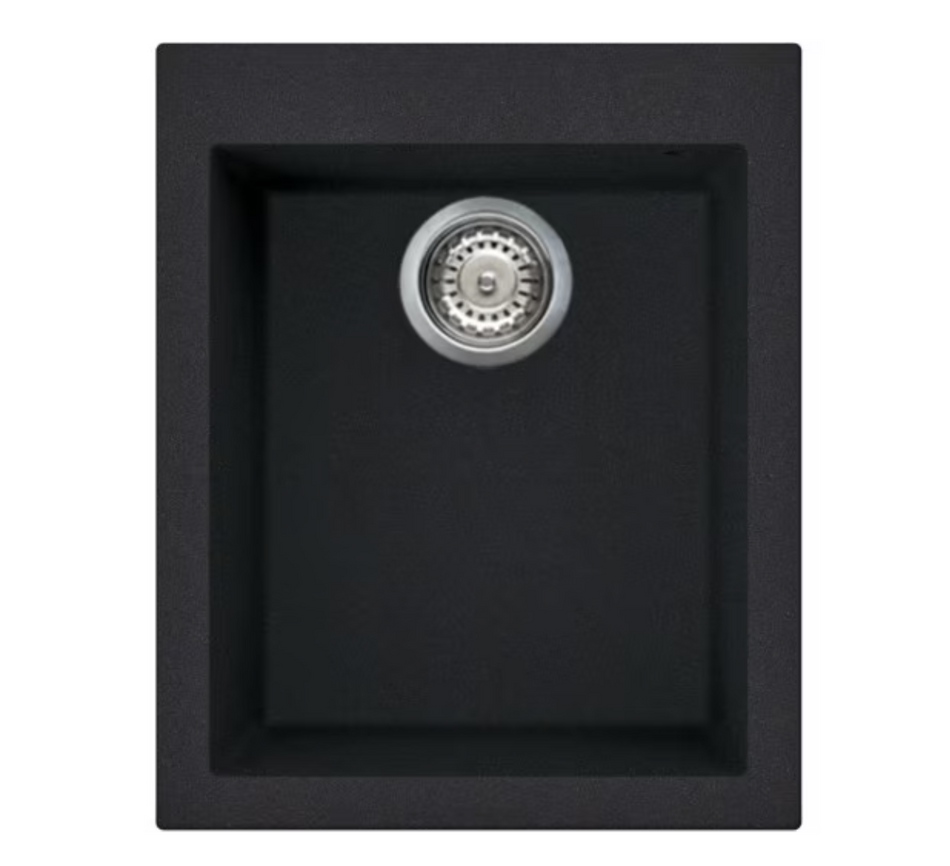 LIEJA CLIVO 1B  montuojama plautuvė ant stalviršio juoda