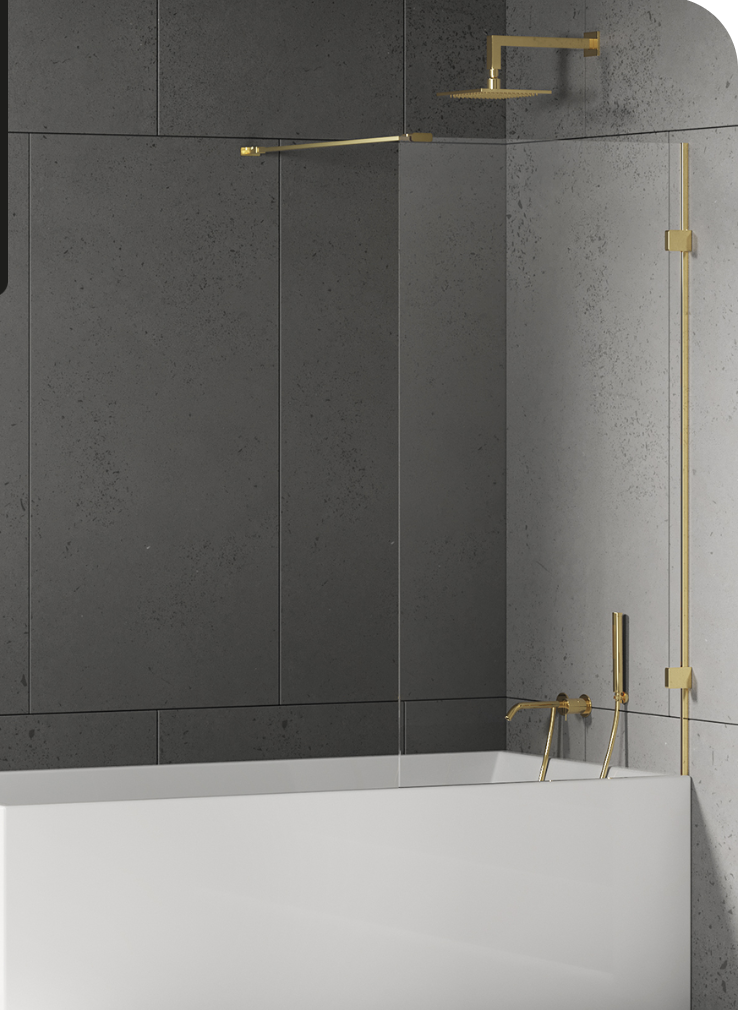 Dušo sienelė New Trendy  EVENTA GOLD SHINE